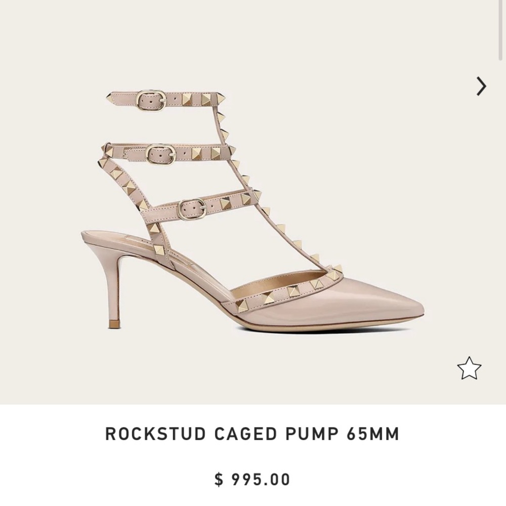 Valentino Garavani Rockstud Heels Poudre